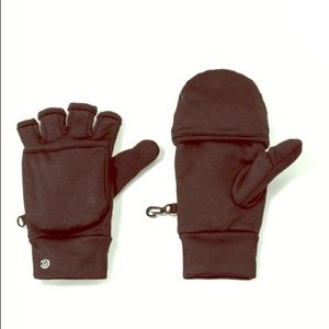 Champion Womens Flip Top Mitten Black W/polyester